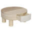 Table basse ronde avec plateau rabattable