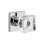 Viaggio Quadrato Rosette Single Dummy with Quadrato Crystal Knob
