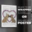 French Kiss and Flower Heart - Impression sur toile seulement - NON-CADRE-1566235814