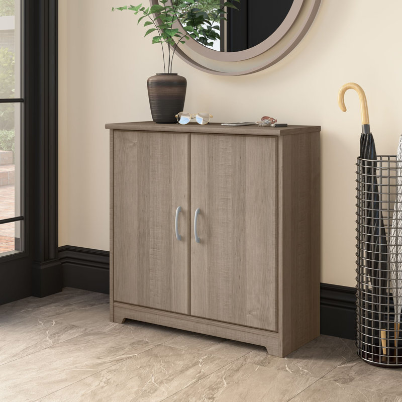 Armoire d'appoint 29,72 po de large Eivan, Gris cendré