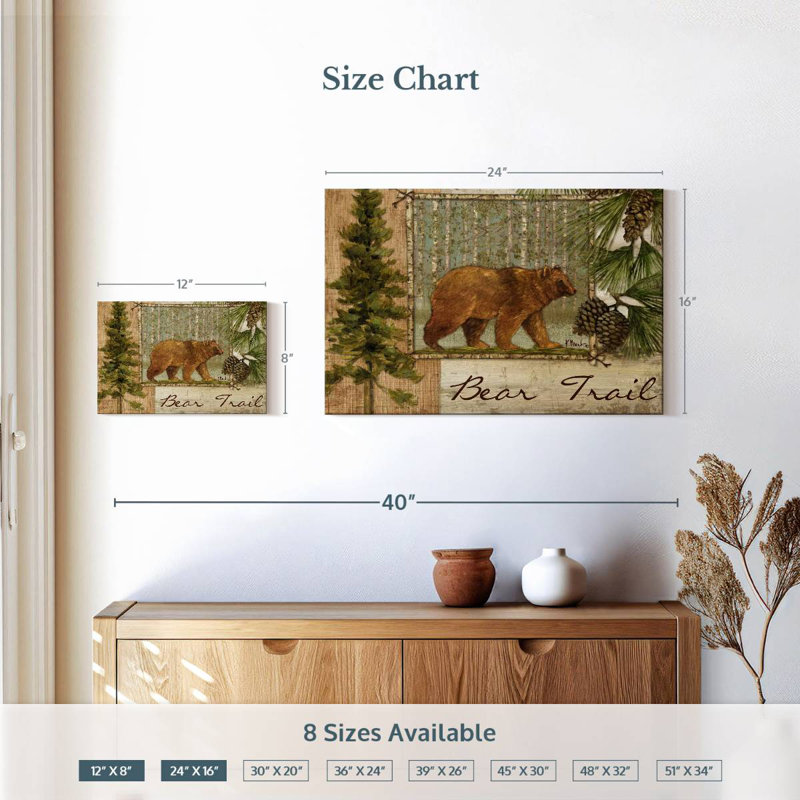 Sentier des ours, H 16 po x l 24 po