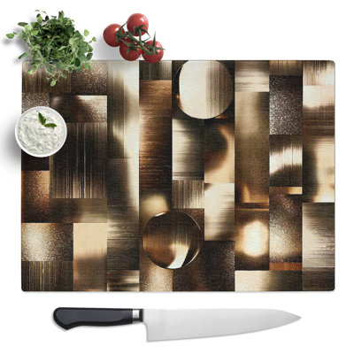 Metallic Pattern Vol.3  Glass Chopping Board
