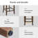 Bisto Upholstered Counter Height Bar Stool with Solid Wood legs