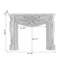 White Solid Wood Freestanding Fireplace