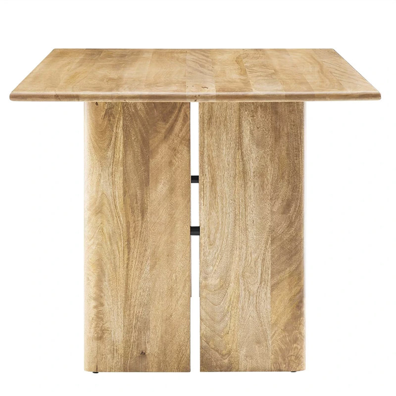 Amistad 60" Oak Solid Wood Farmhouse Dining Table