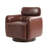 Mahvish Genuine Leather Swivel Rocker Barrel Chair With Adjustable Headrest-1528773562