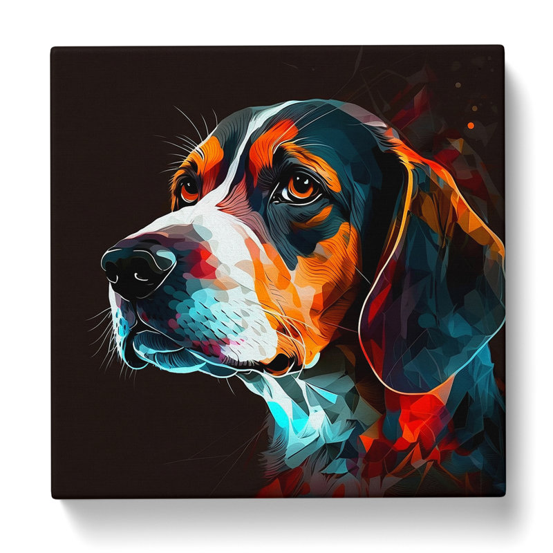 Beagle Graphic Art - Print, 35cm H x 35cm W x 3cm D