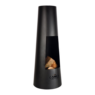 Round Steel Wood Burning Smokeless Chimnea