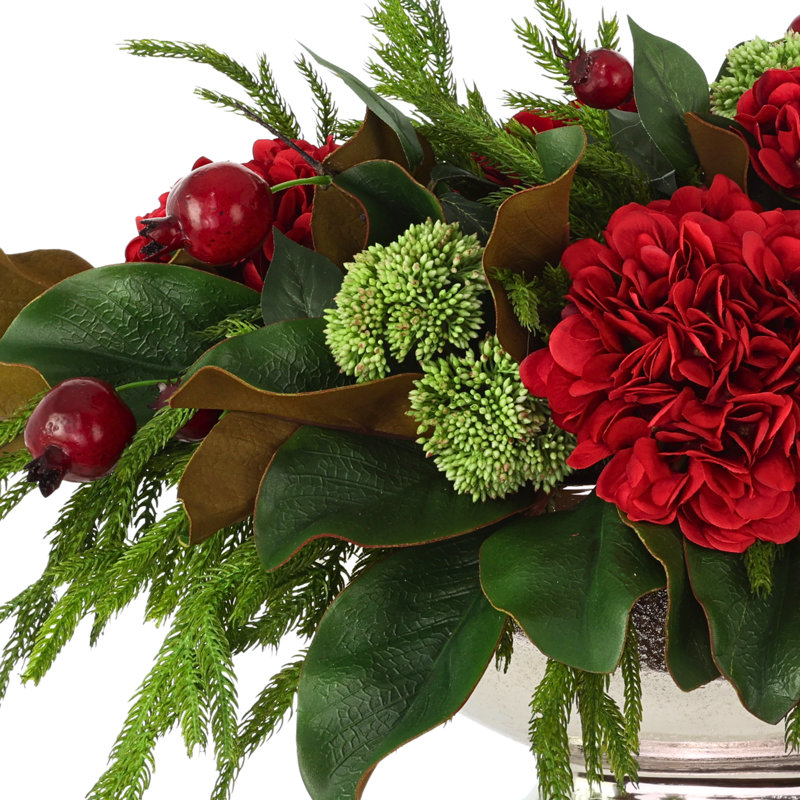 Jana Hydrangea Floral Arrangement in Vase