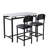3 Piece Kitchen Dining Table Set for Small Spaces,Apartment,Breakfast