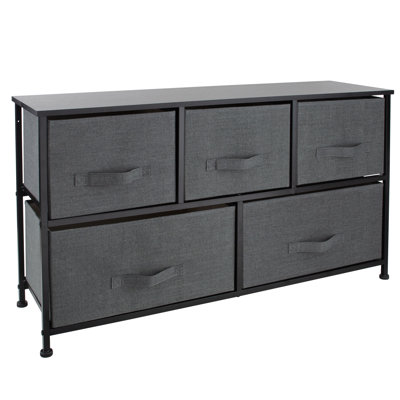 Steel 39.37'' W 5 - Drawer Dresser