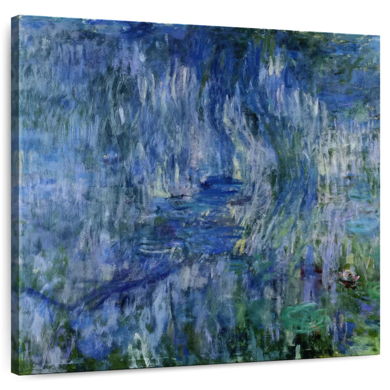 Nénuphars Avery et reflets d'un saule, H 10 po x l 10 po