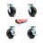 4 Piece Phenolic Caster Set