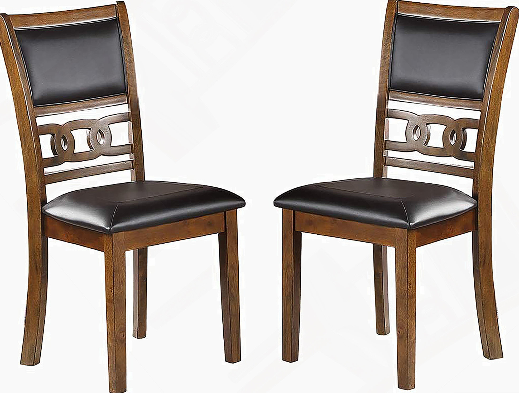 Latitude Run® Dining Room Furniture Walnut Finish Set Of 2 Side Chairs ...