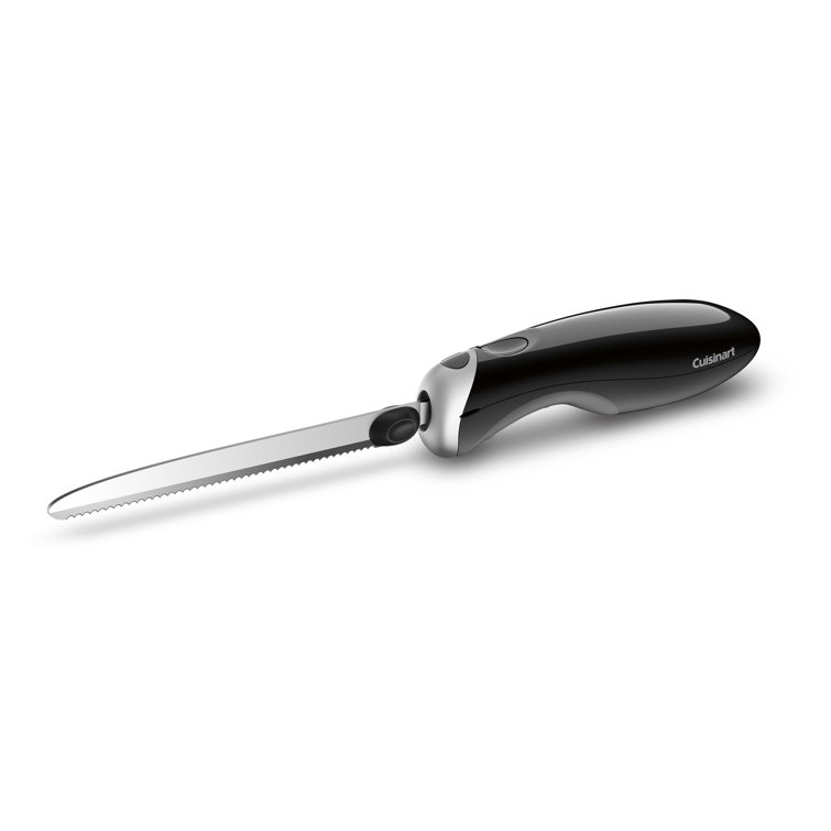 Black & Decker 9 Electric Knife w/ Stainless Steel Blades & ComfortGrip -  White
