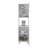 Antares Kitchen Pantry Cabinet With Two Doors, Open Middle Shelf And Upper Storage, White
