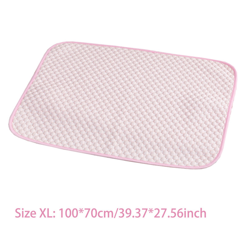 Tapis de refroidissement pour chien Summer Cool, H 27,6 po x l 39,4 po x P 0,93 po, Rose