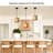 Toshiro Farmhouse Boho Wooden Pendant Light