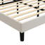 Velvet Upholstered Bed, Biscuit-Shaped Backrest, Soft Headboard-129461594