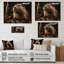 Portrait de castor sur bois-172571092