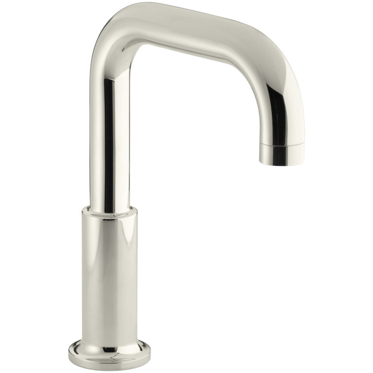 KOHLER Purist Deck-Mount Non-Diverter Bath Spout in Vibrant Brushed Nickel