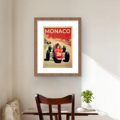 Faster than you  Transportation Red Framed Matted Print
