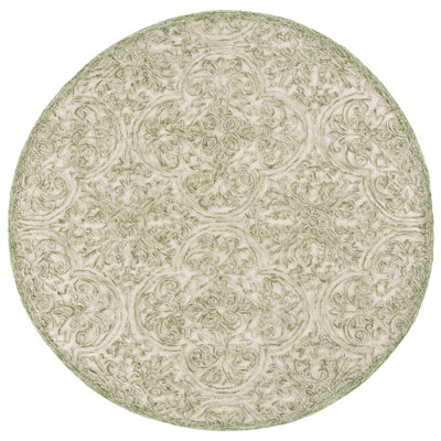 Alfio Trace 101 Area Rug In Ivory / Green