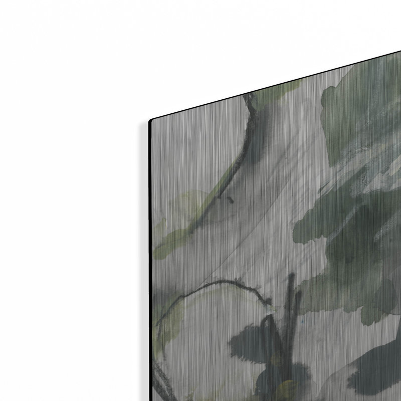 Art mural en métal luxueux «Soft Stone 2» par June Erica Vess, 12 po x 12 po, H 12 po x l 12 po