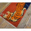 Vintage Chinese Mid Century Modern Tibetan Tiger Design Area Rug