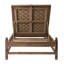 Chaise longue d'extérieur en teck Vaterra