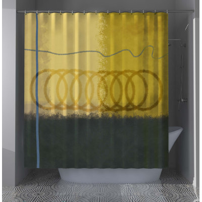 Ken Abstract Shower Curtain