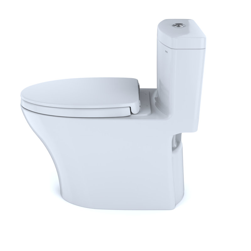 Aquia® IV Dual-Flush Elongated One-Piece Toilet (Seat Included), Cotton White
