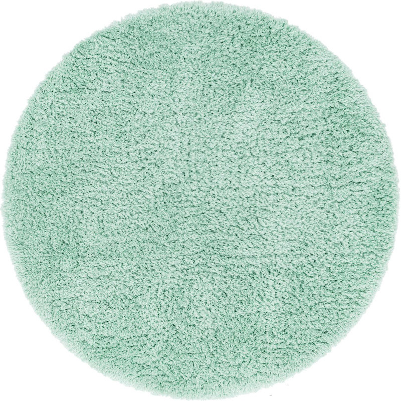  Tapis cyan, Rond 6 pi 7 po