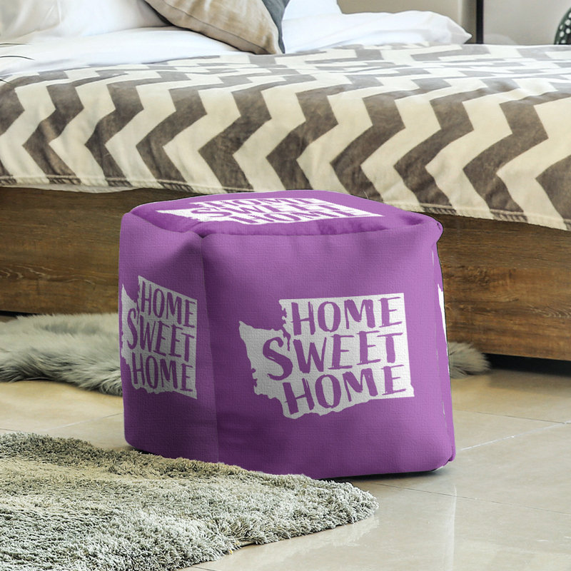 Repose-pieds à cubes washington the home, Violet