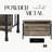 Metal And Composite Wood Counter Height Table In Gray Oak Antique & Sandy Table, 100lbs Weight Capacity