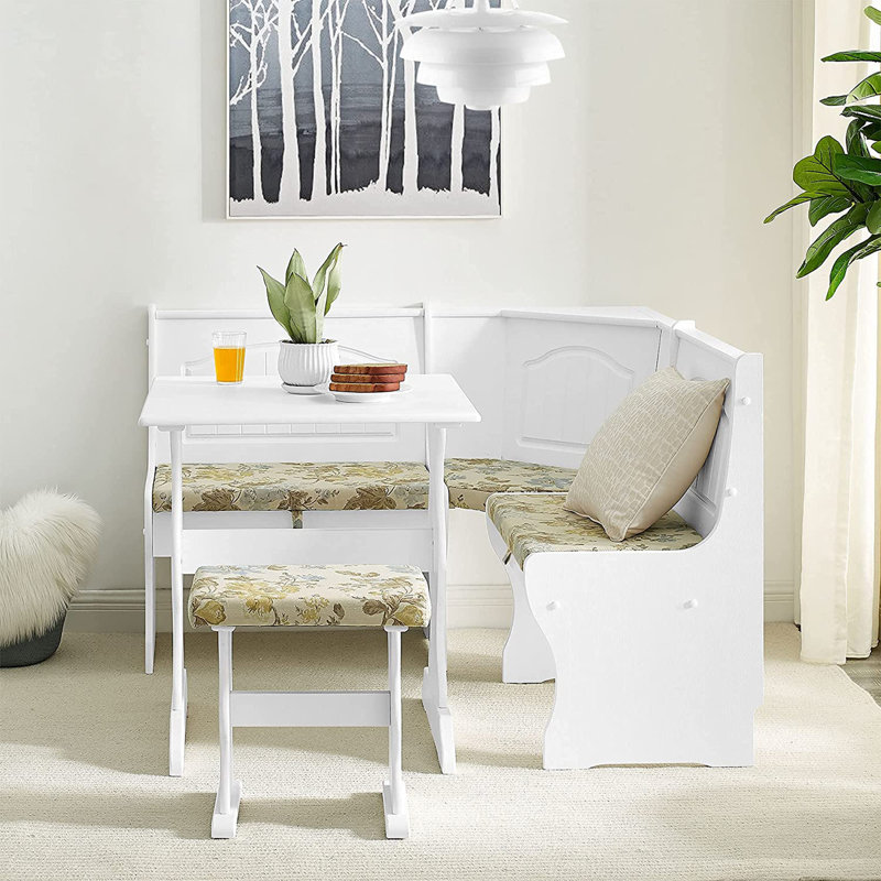 3 - Person Solid Wood Solid Wood Top Trestle Dining Set