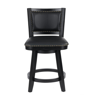 Tabouret pivotant en bois massif Kera