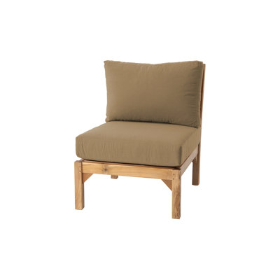 Fauteuil club d'extérieur en teck Huntington