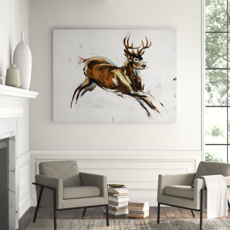 In Stride Print by Paul Ngo, Glass Coat, 54" H x 72" W x 1.5" D
