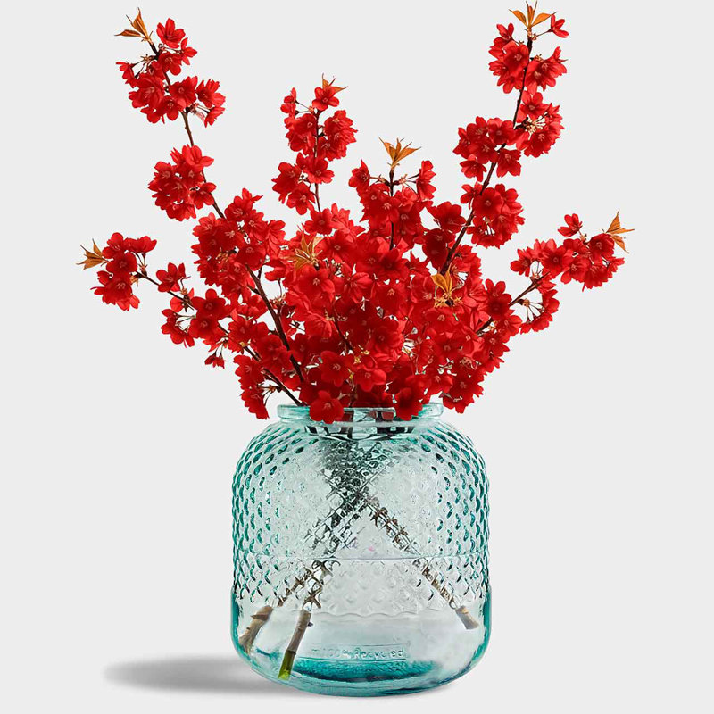 Fuente Diamond Recycled Glass Table Vase
