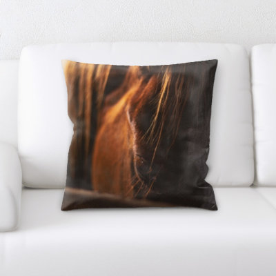 Laird Horse Throw Pillow