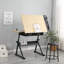 Bureau de dessin réglable avec 2 tiroirs et tabouret pour bureau à domicile et école, idéal pour l'art et le design