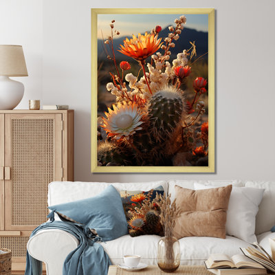 Zeanna Desert Euphoria Cactus II - art mural du désert pour le salon