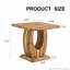 Table basse carrée à motif autocollant en panneau de fibres à densité moyenne