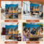 Paravent 4 panneaux à cloison pliable Royal Pier Sunset Oceanside Toile-134503098-134503097