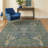 Vintage Tree of Life Area Rug - Oriental Distressed Floral Print Washable Rug for Living Room, Bedroom, Dining Room-2136919103-2136309796
