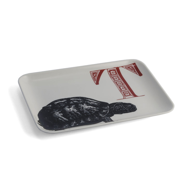 Thomas Paul Alphabet Melamine Platter, T