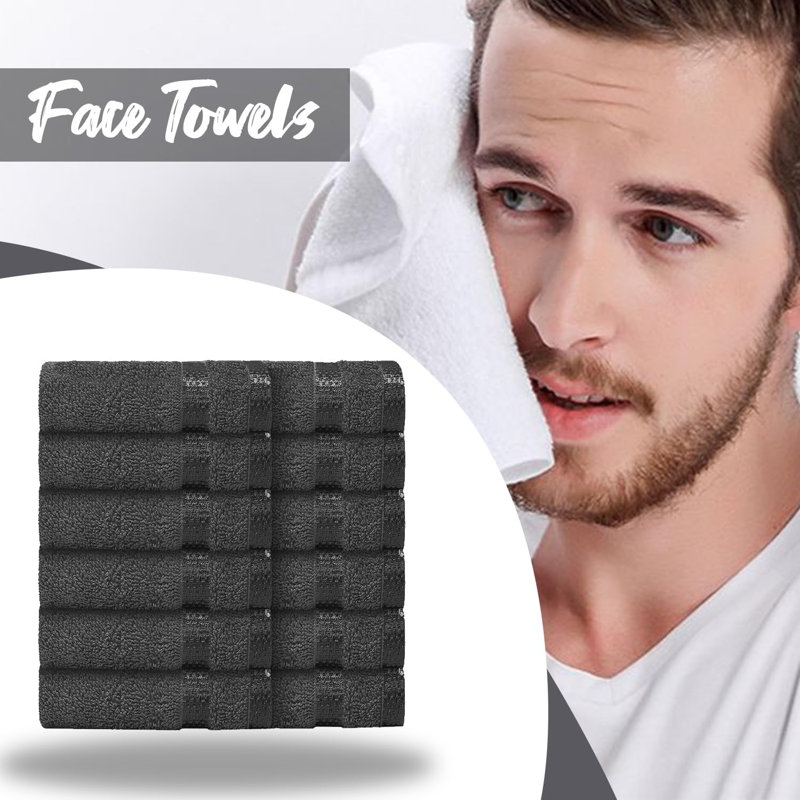 Milven Premium Face Cloth, Black