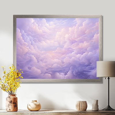 Impression sur toile mauve pastel mauve
