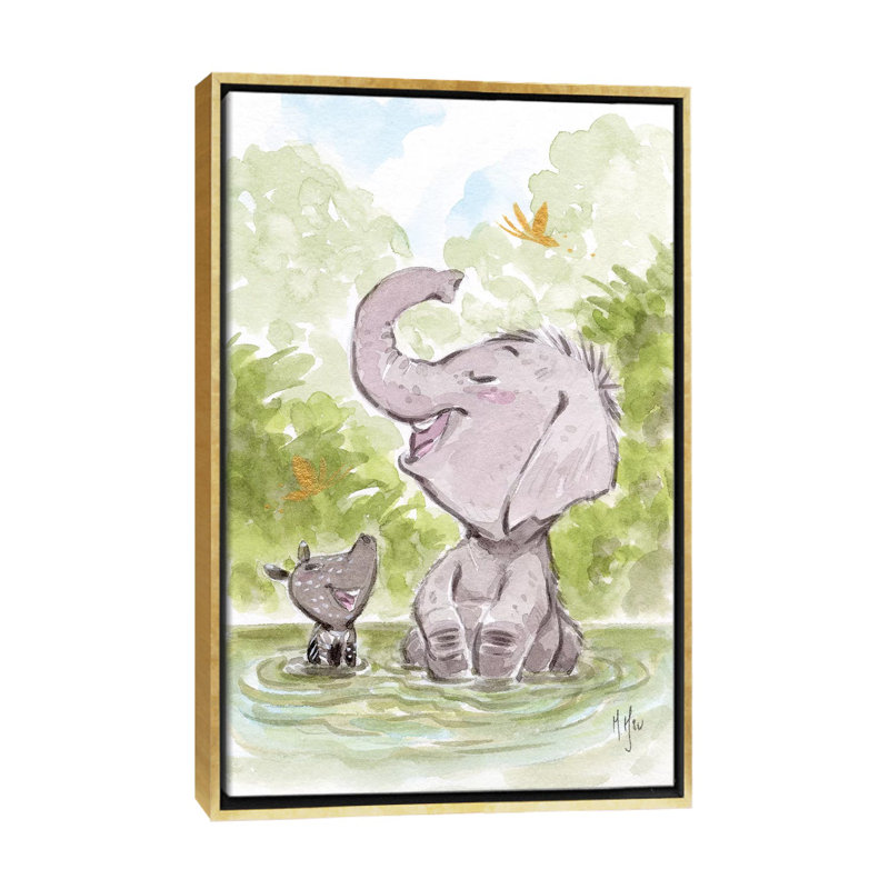 " Play " by Martin Hsu, Gold Frame, No Mat, 60" H x 40" W x 1.5" D